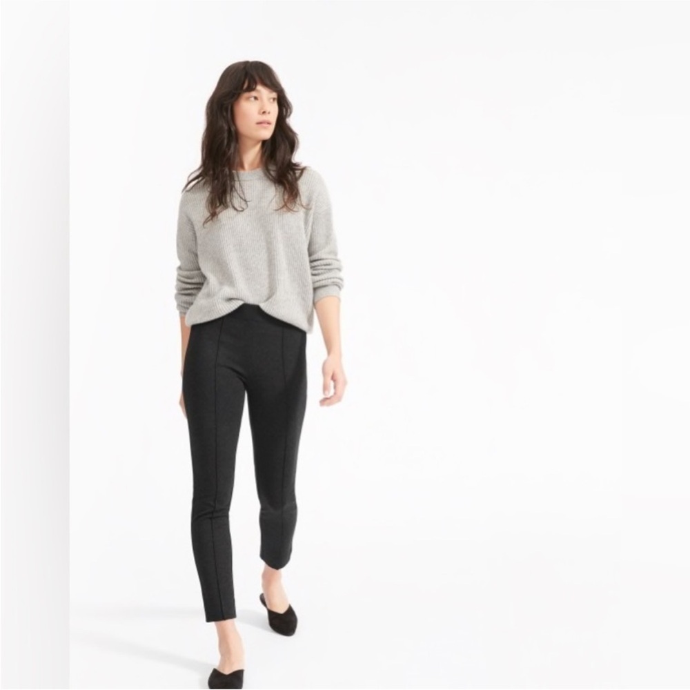 Everlane The Stretch Ponte Crop Skinny Pants In Black Size 6